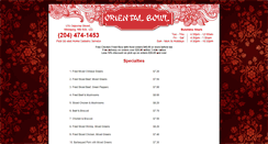 Desktop Screenshot of orientalbowlrestaurant.com